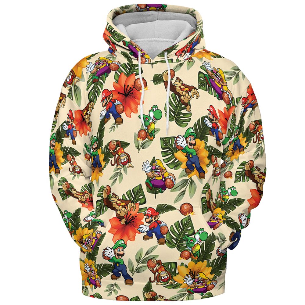 Mario Hoops - Pullover Hoodie - 2