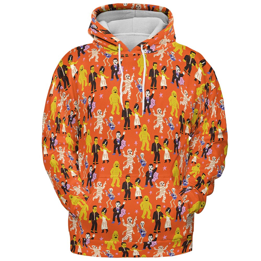 All-over Print Hoodie - WWD8AXM2 - Pullover Hoodie - 2