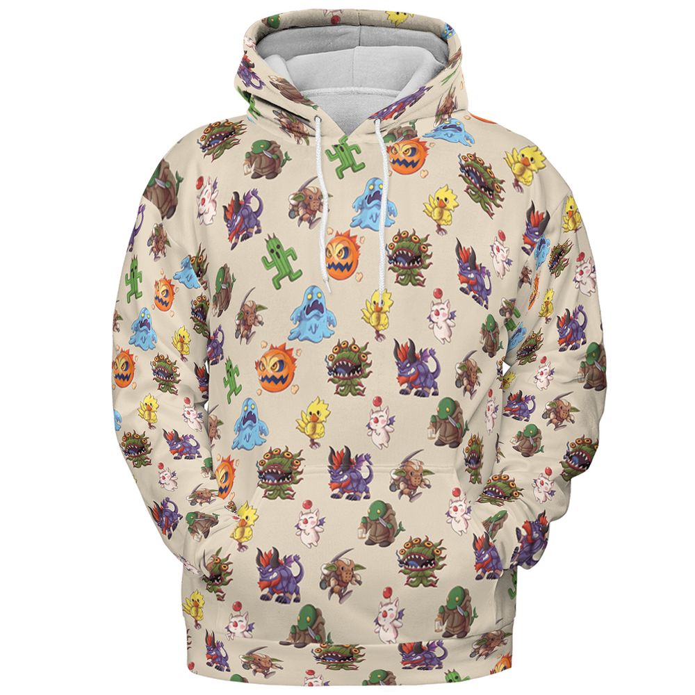 All-over Print Hoodie - JQ6KELQS - Pullover Hoodie - 2