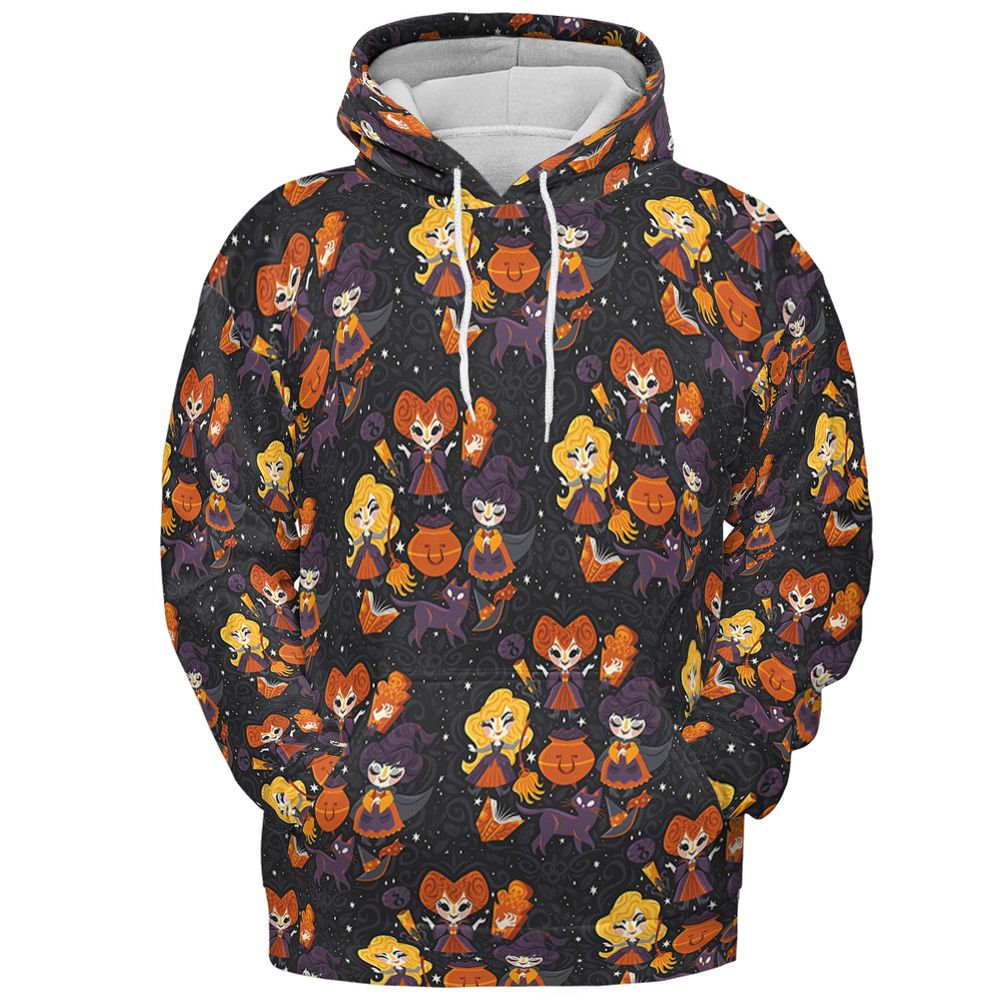 All-over Print Hoodie - SN4EDH83 - Pullover Hoodie - 2