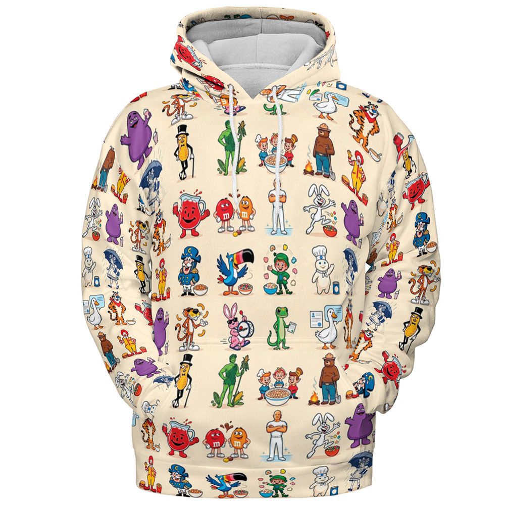 All-over Print Hoodie - B9G6A1PR - Pullover Hoodie - 2