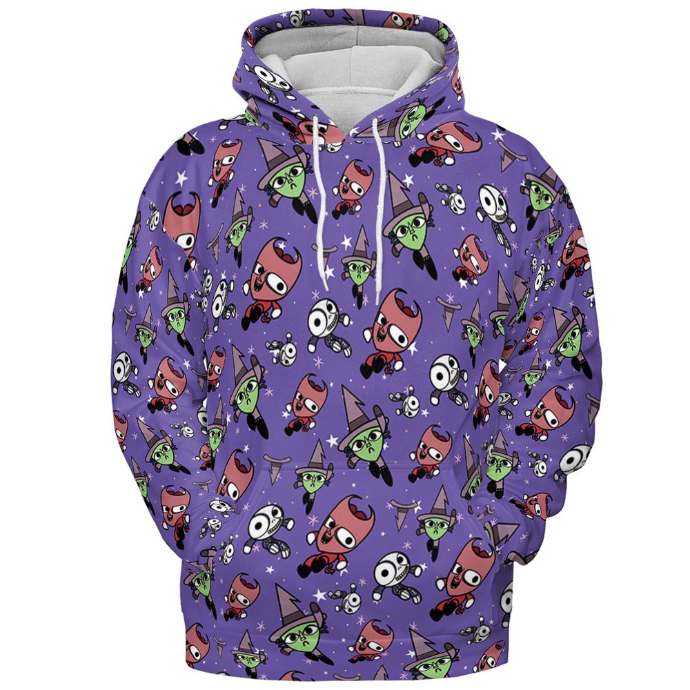 All-over Print Hoodie - GU1W7912 - Pullover Hoodie - 2