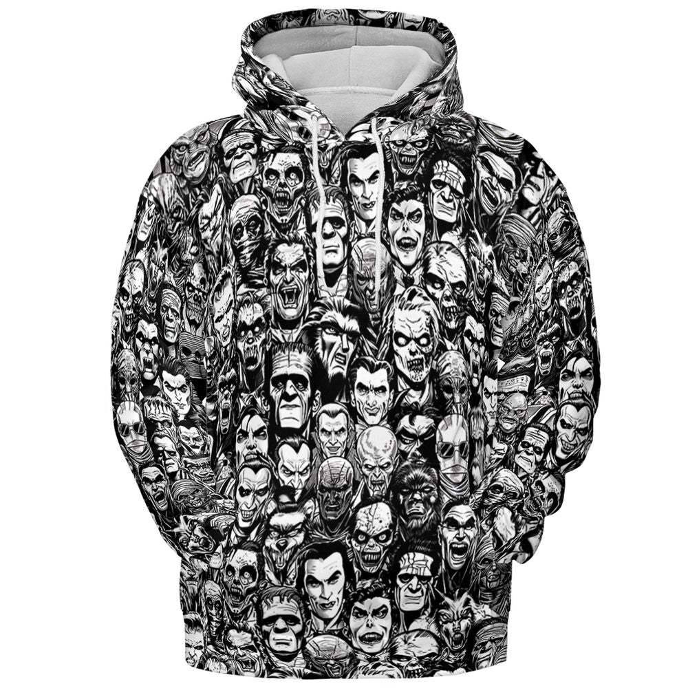 Monster pattern - Pullover Hoodie - 2