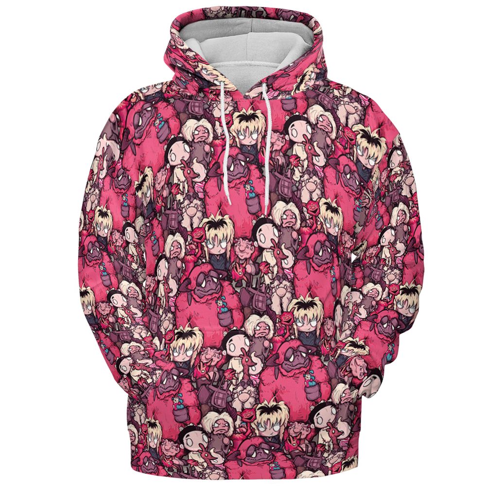 All-over Print Hoodie - 7DVWYSTM - Pullover Hoodie - 2