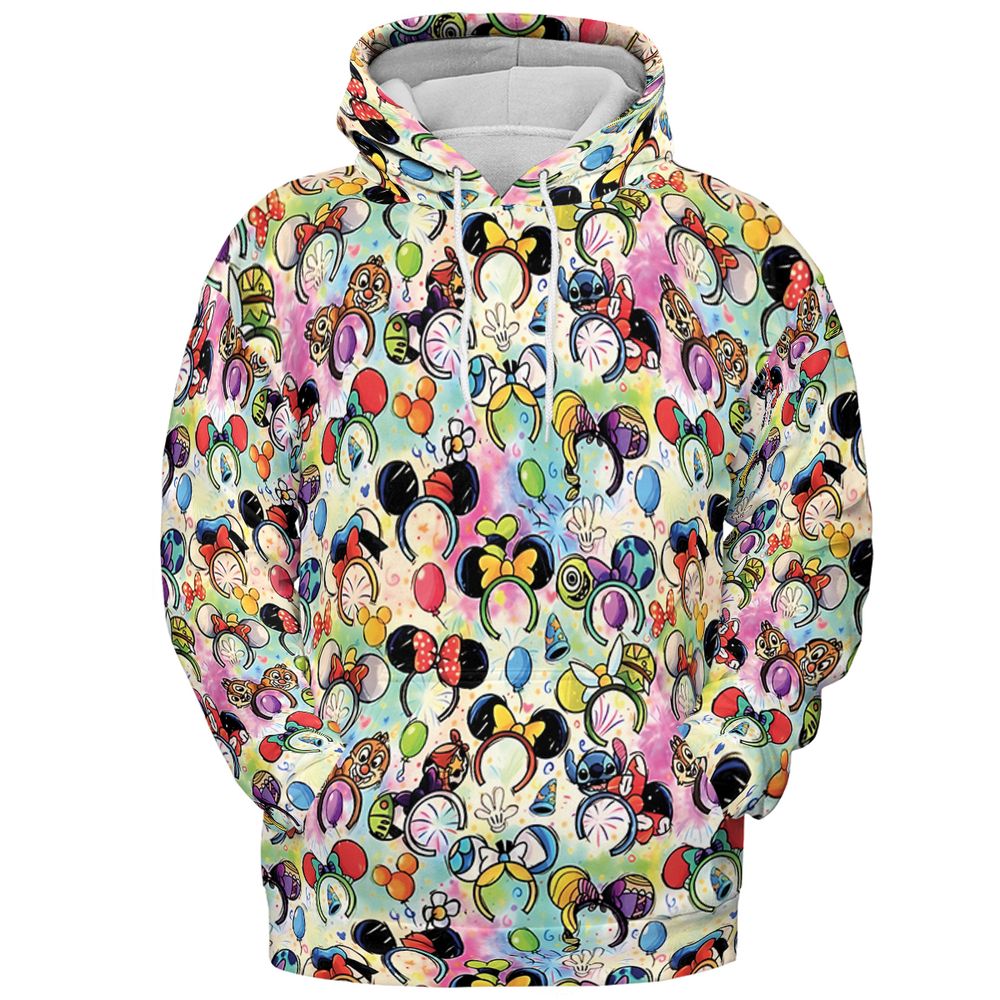 Vacation Character Mouse Ears - Pullover Hoodie - 2