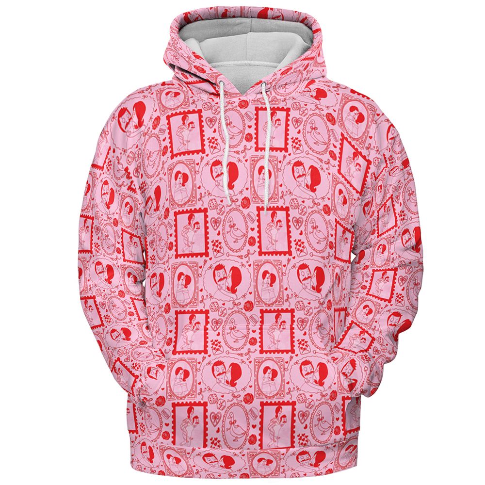 All-over Print Hoodie - QCZF67DD - Pullover Hoodie - 2