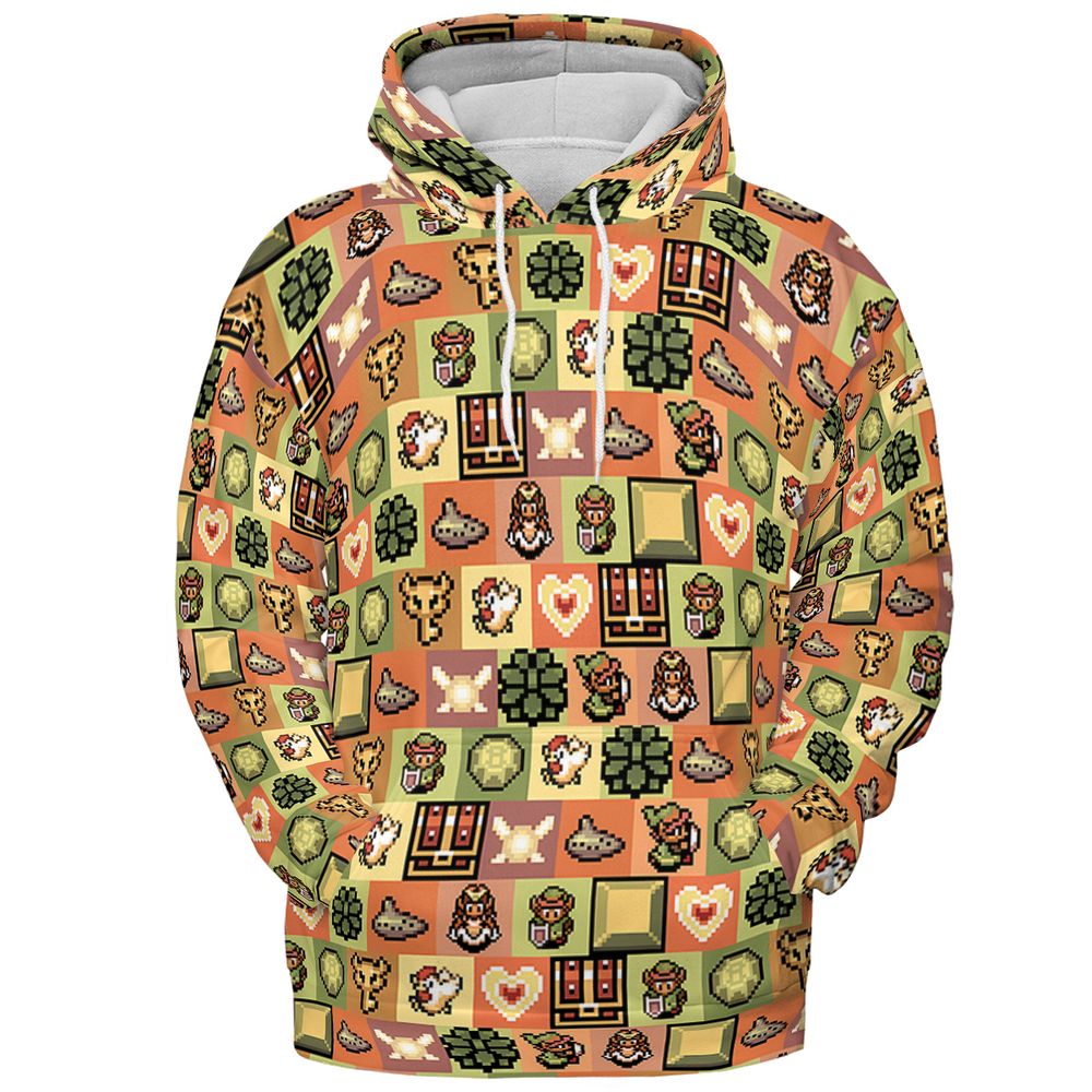 All-over Print Hoodie - SRC45NUN - Pullover Hoodie - 2