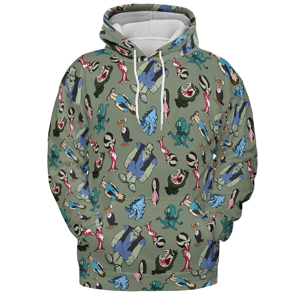 All-over Print Hoodie - S565D2CK - Pullover Hoodie - 2