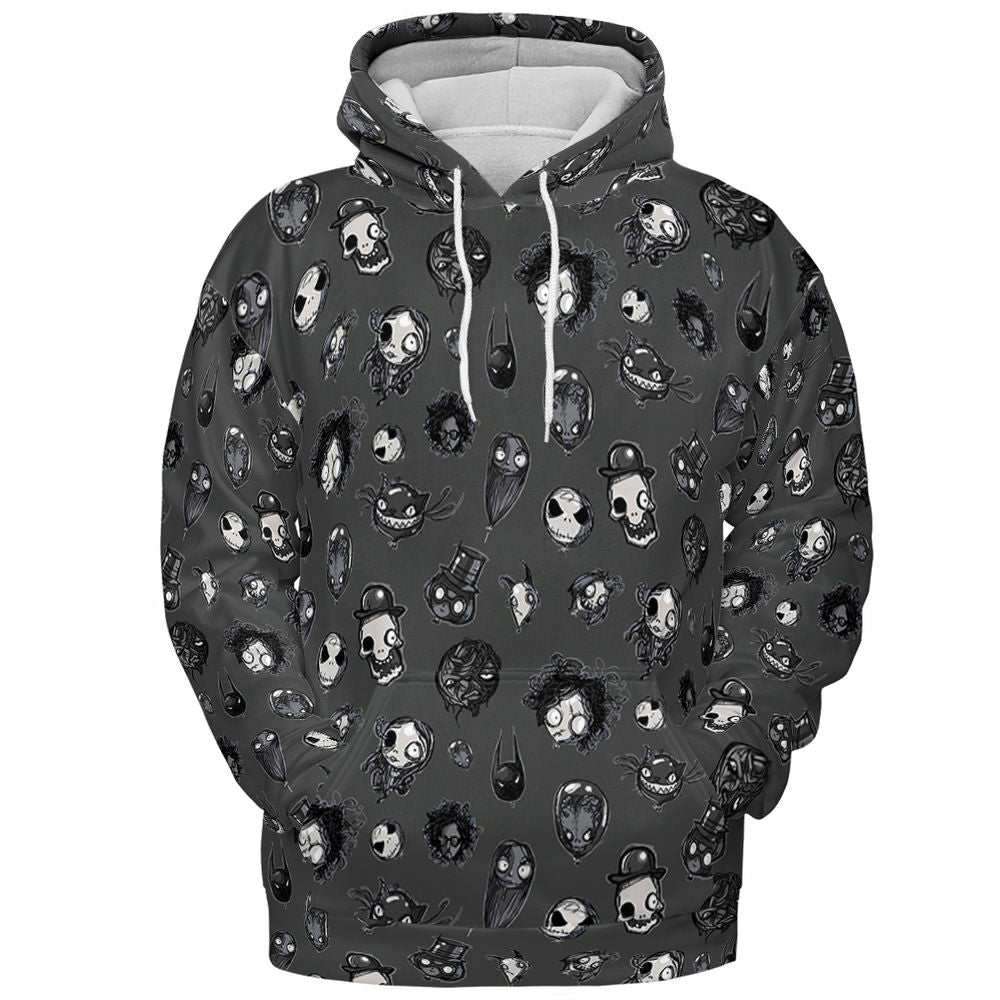 All-over Print Hoodie - HTHNLJUQ - Pullover Hoodie - 2