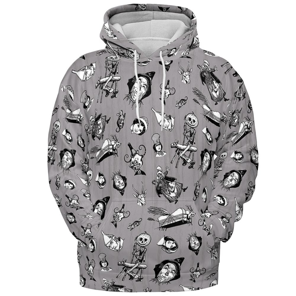 All-over Print Hoodie - YMRSW23M - Pullover Hoodie - 2