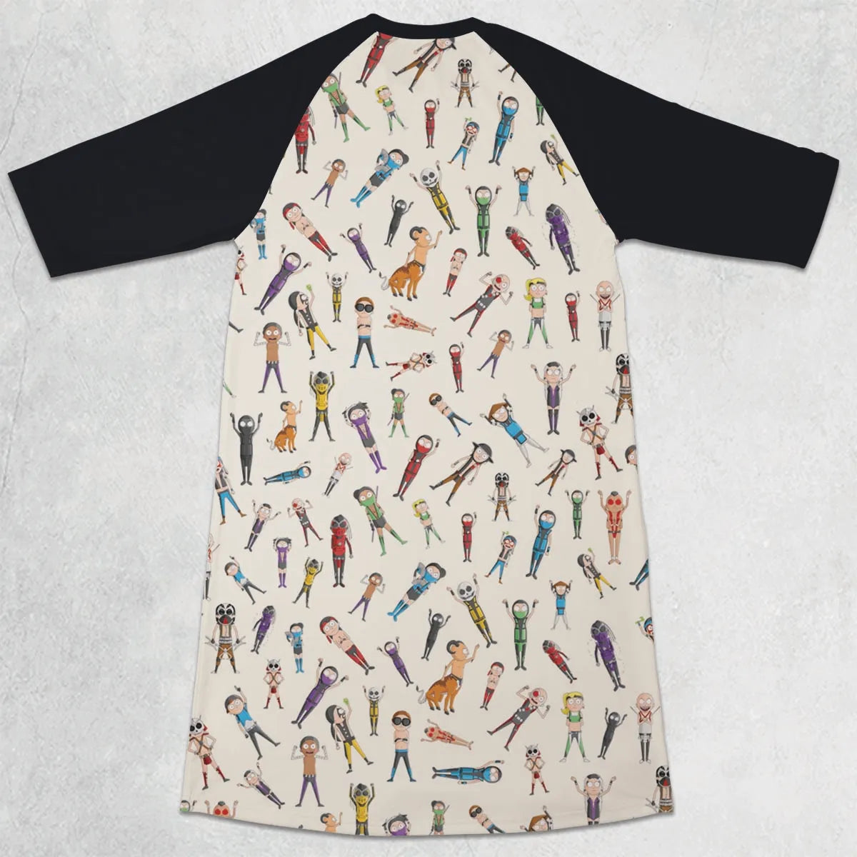 3/4 Sleeve Raglan Dress - NTP342PM