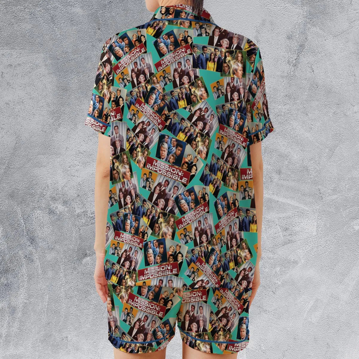 Satin Short-Sleeve Pajamas Set - 3XNPY1MZ