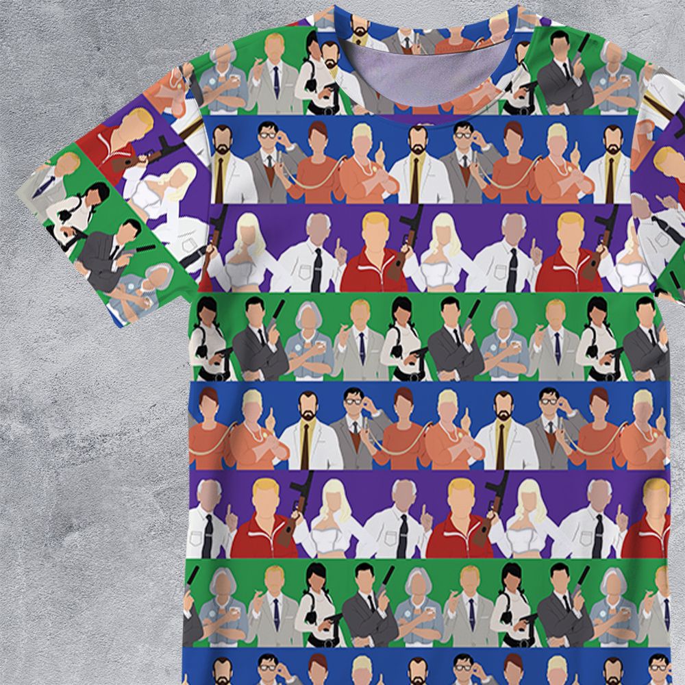 All-Over Print Unisex T-Shirt - FQMR41AS -  - 2