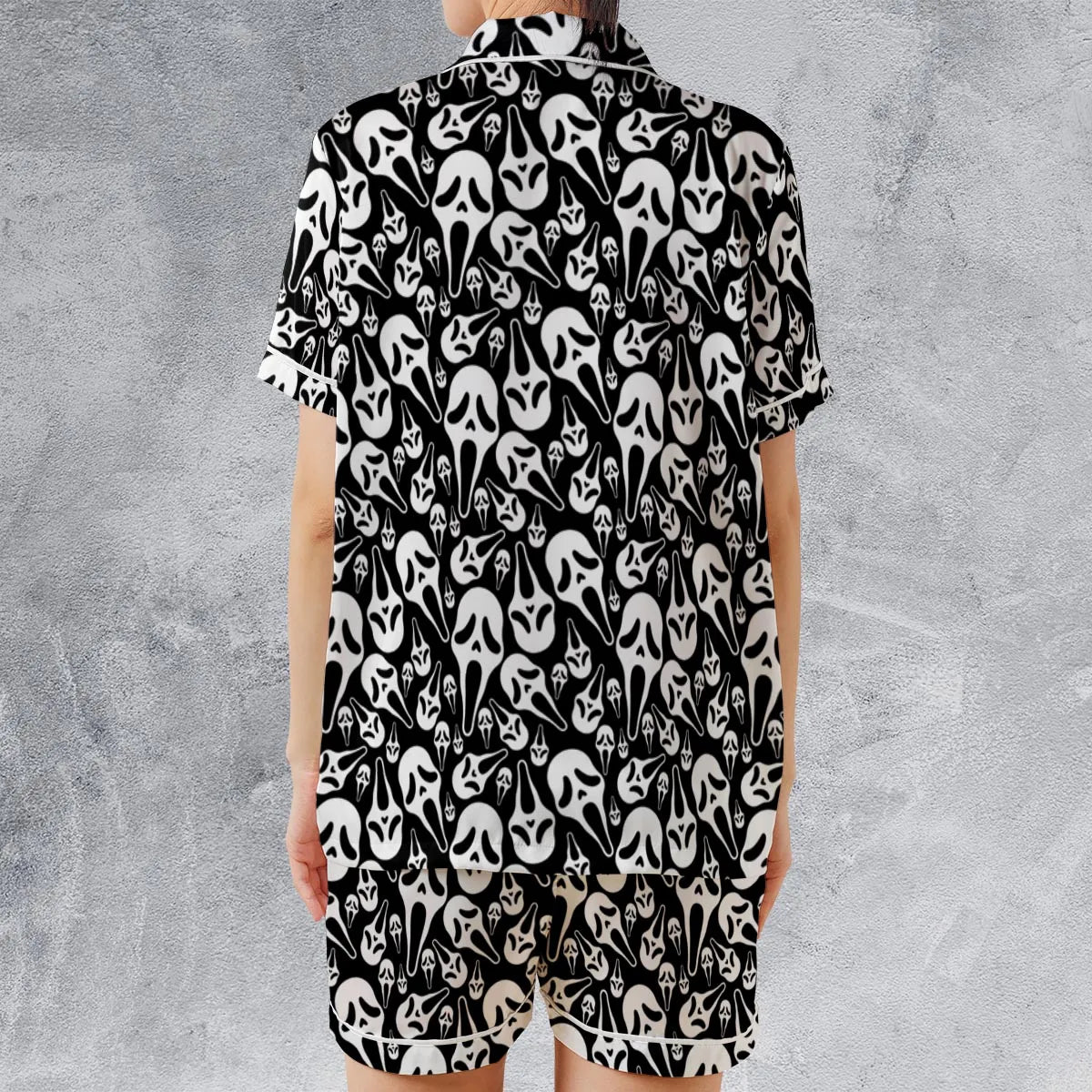 Satin Short-Sleeve Pajamas Set - 8MJ1PMS1