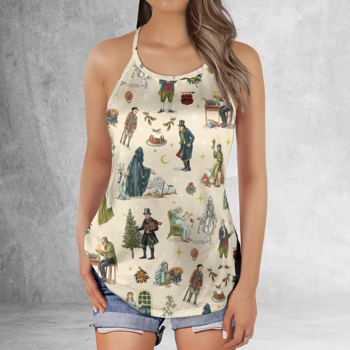 Criss Cross Tank Top - ZT8HYXAD