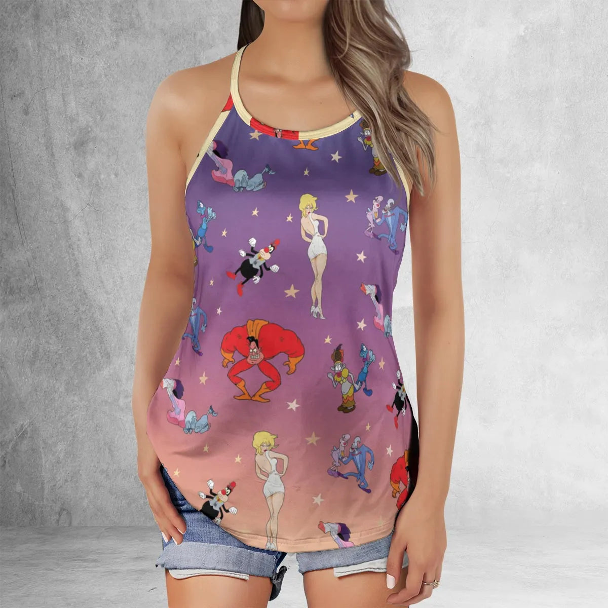Criss Cross Tank Top - JSRF46ZY