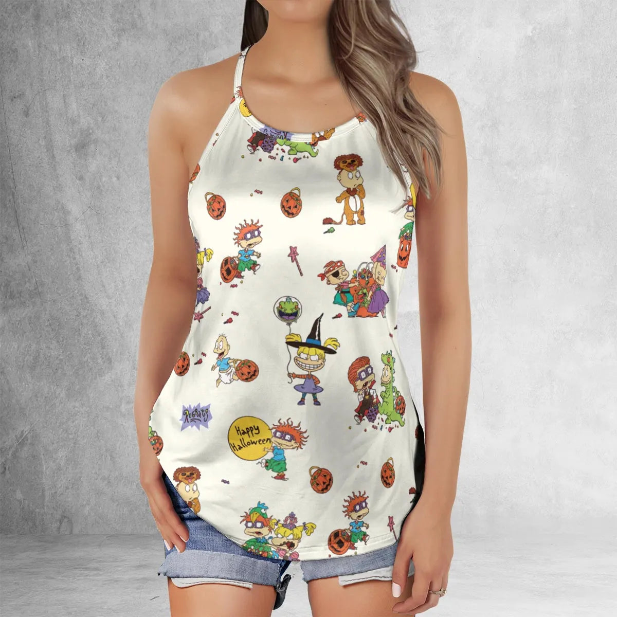 Criss Cross Tank Top - LXEHG35H