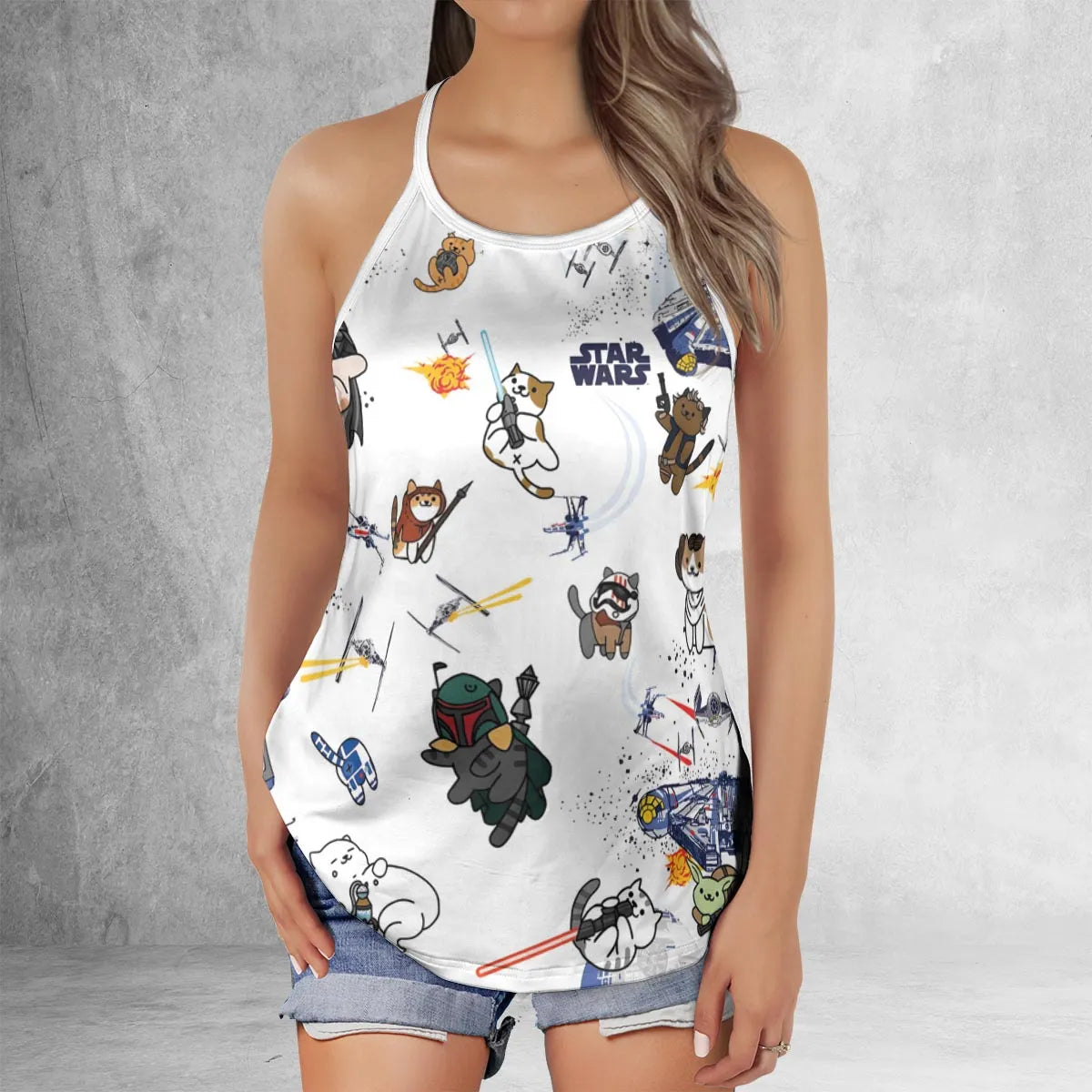 Criss Cross Tank Top - LHHG5NPR