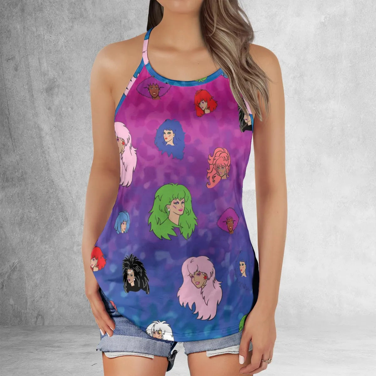 Criss Cross Tank Top - KFEZ78BB