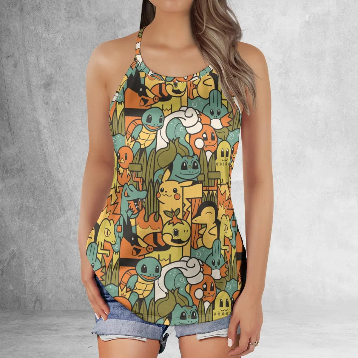 Criss Cross Tank Top - REAXZ6A5