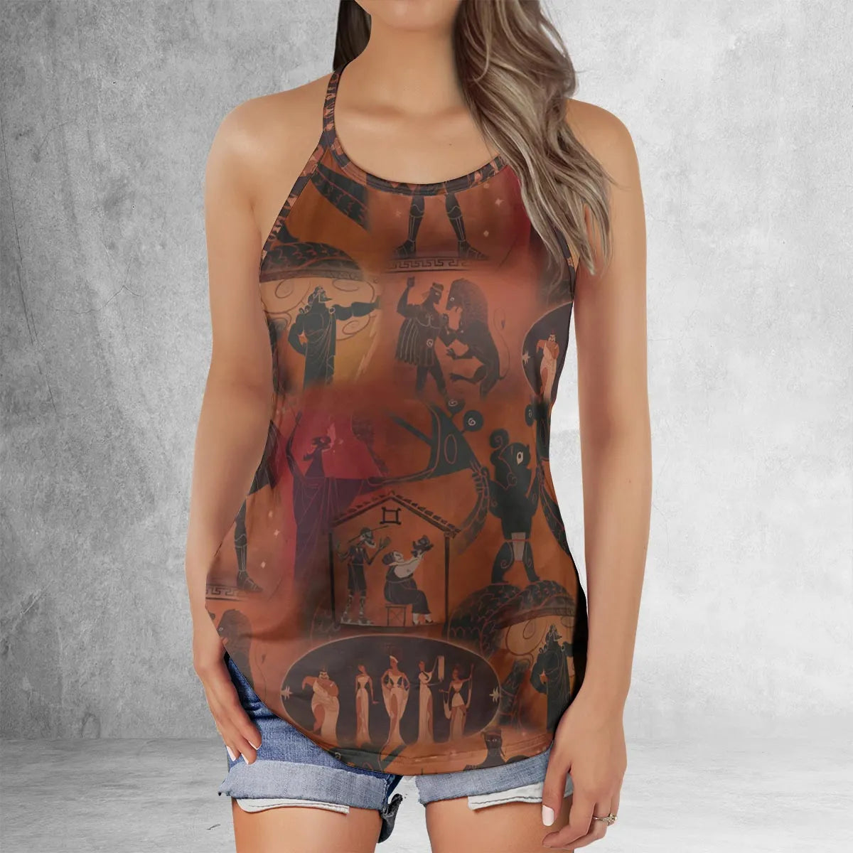 Criss Cross Tank Top - EHR7CBED