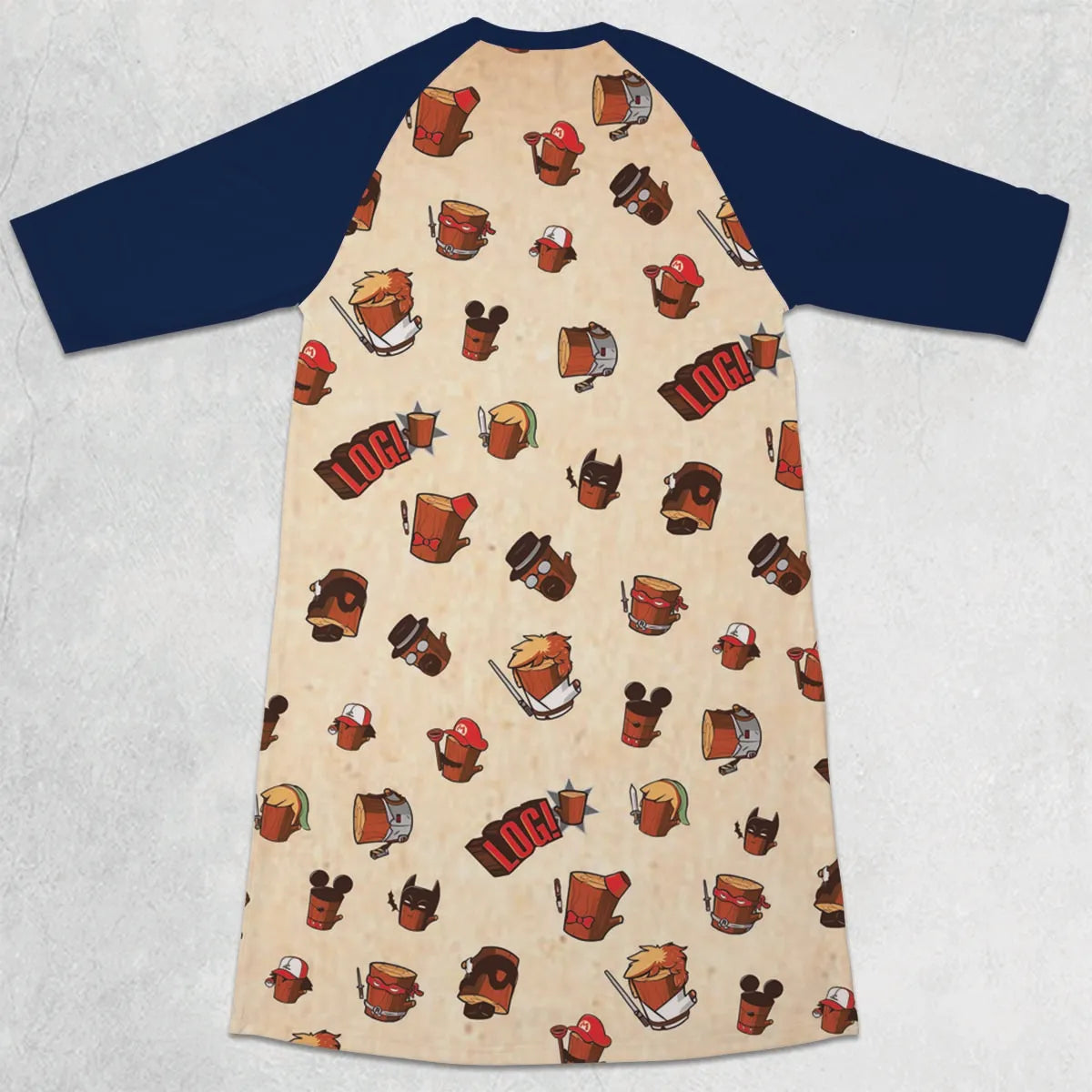 3/4 Sleeve Raglan Dress - 4QDB1N3A