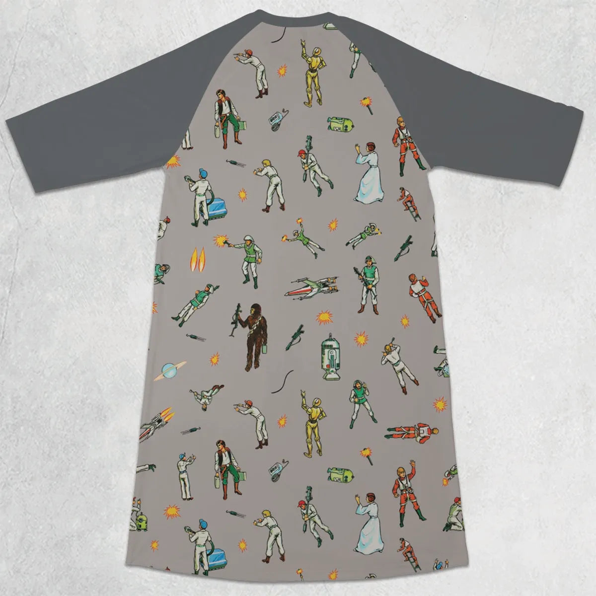 3/4 Sleeve Raglan Dress - ENM97WH6