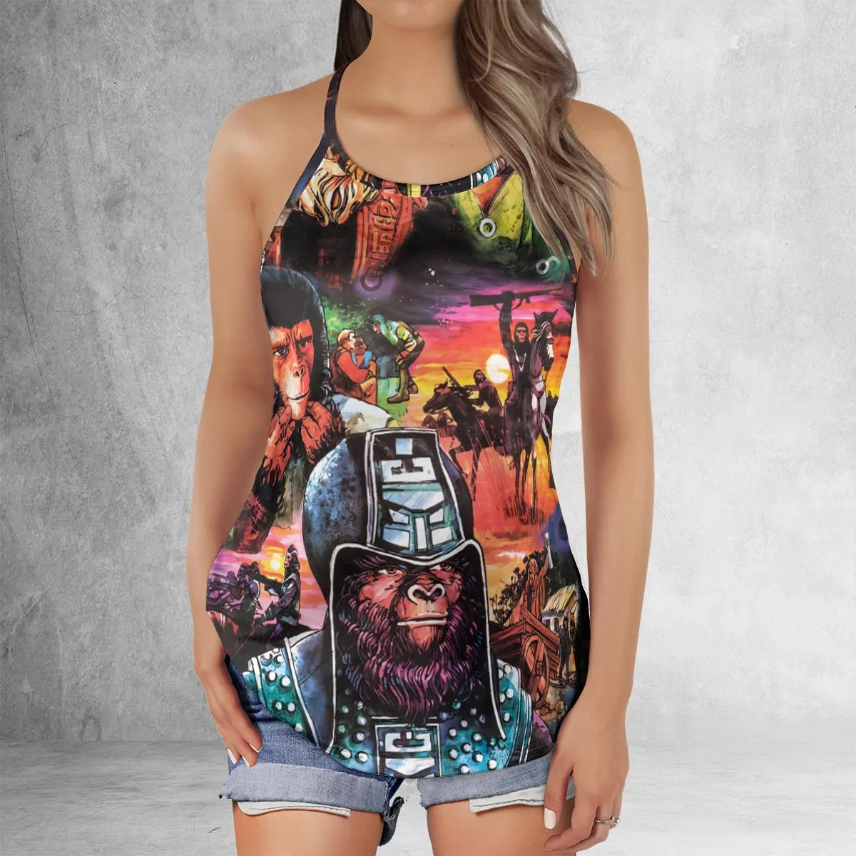 Criss Cross Tank Top - X5EZK92D