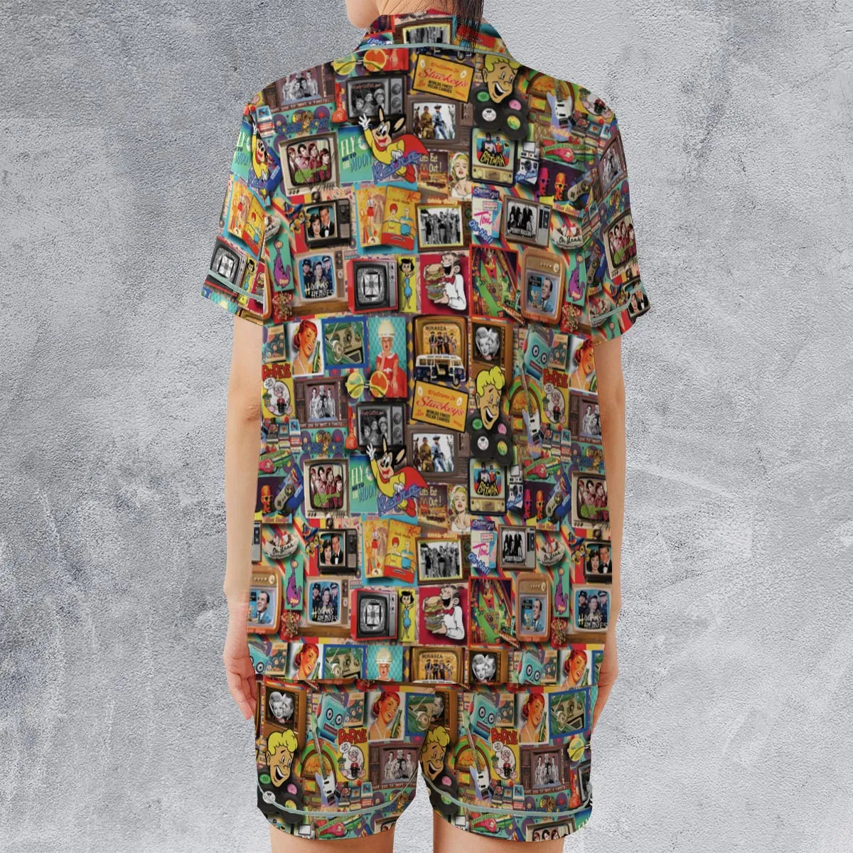 Satin Short-Sleeve Pajamas Set - 1XXV8NWX