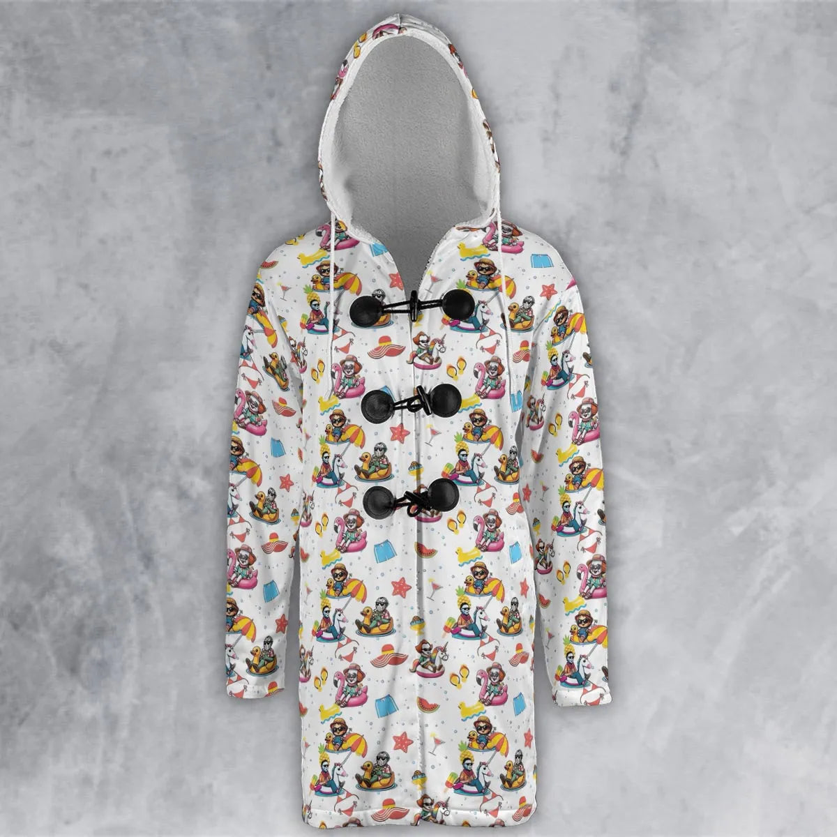 Hooded Cloak Coat - QAT77MBD