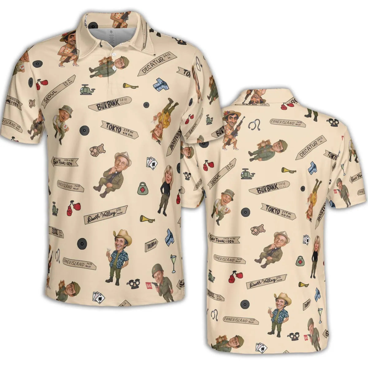 AOP Men/Women Polo Shirt - ZUUWLLVN