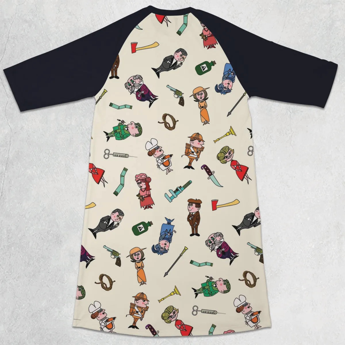 3/4 Sleeve Raglan Dress - DQ62V5EA