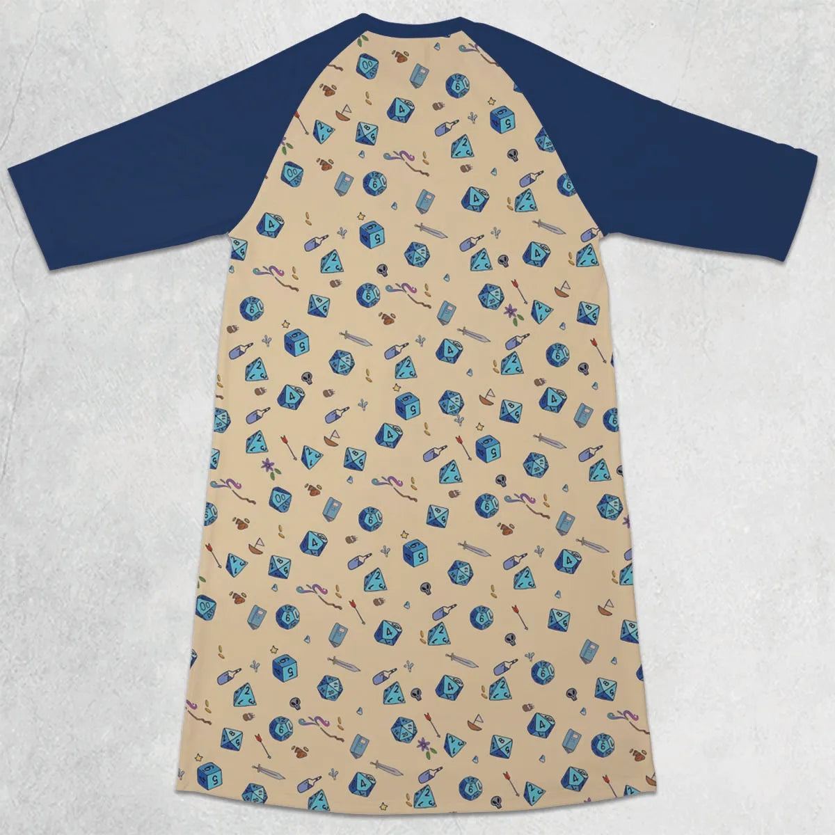 3/4 Sleeve Raglan Dress - TUAWDCFD