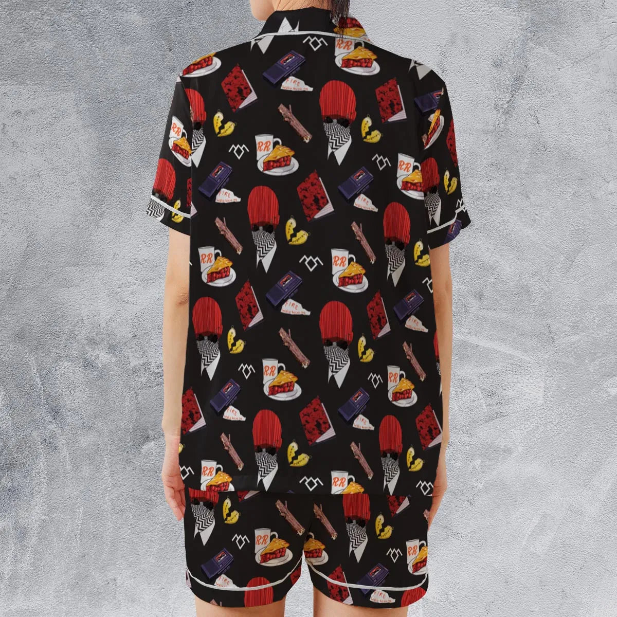 Satin Short-Sleeve Pajamas Set - 7W6UENS5