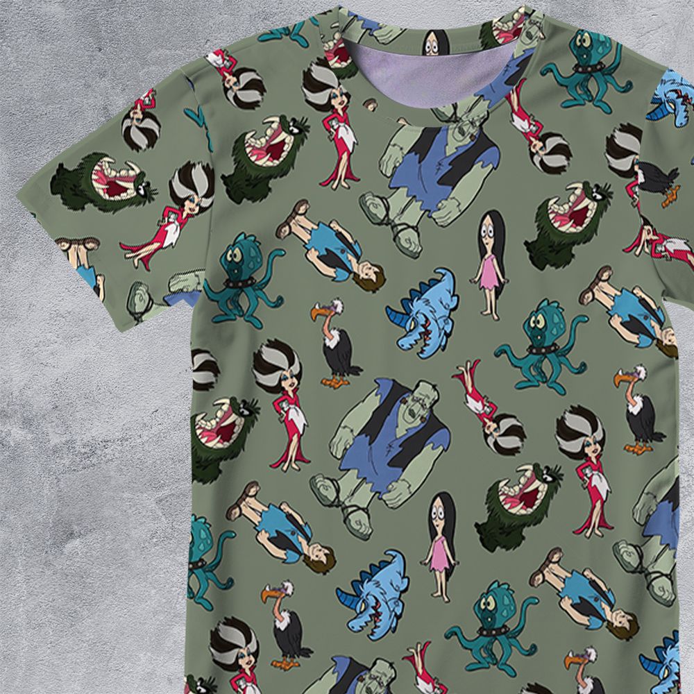 All-Over Print Unisex T-Shirt - S3CHQGAU -  - 2