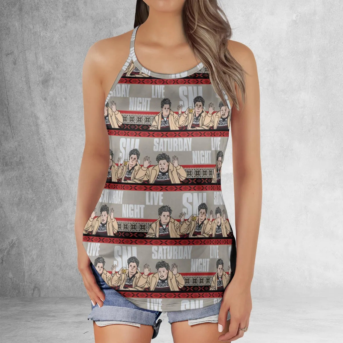 Criss Cross Tank Top - MSFLRDDR