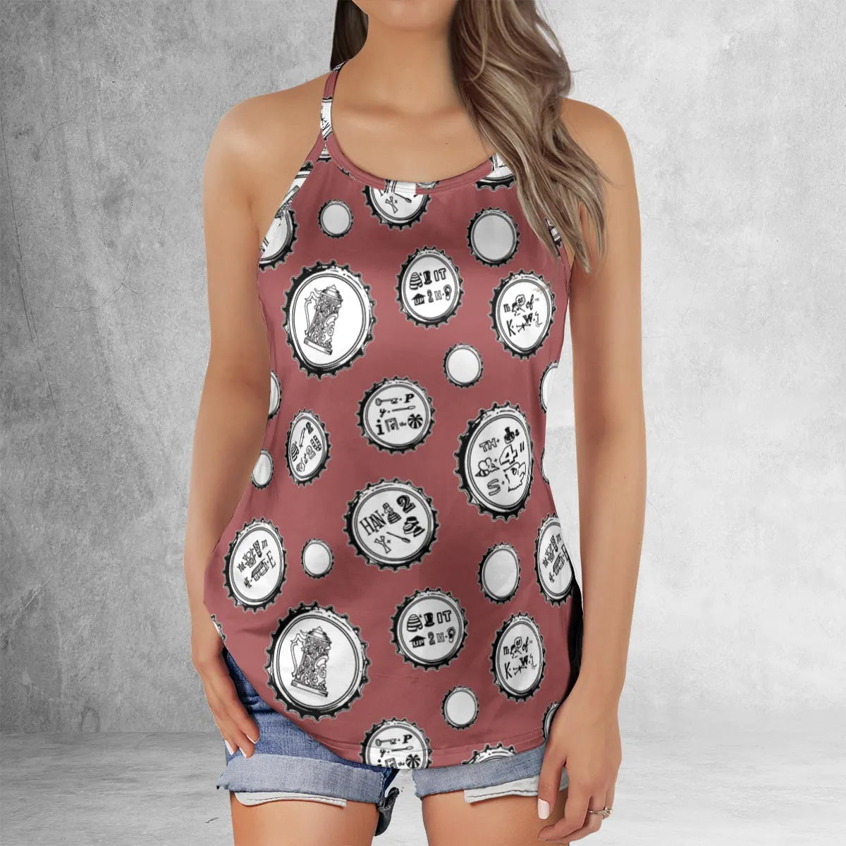 Criss Cross Tank Top - 6TEGZGUZ