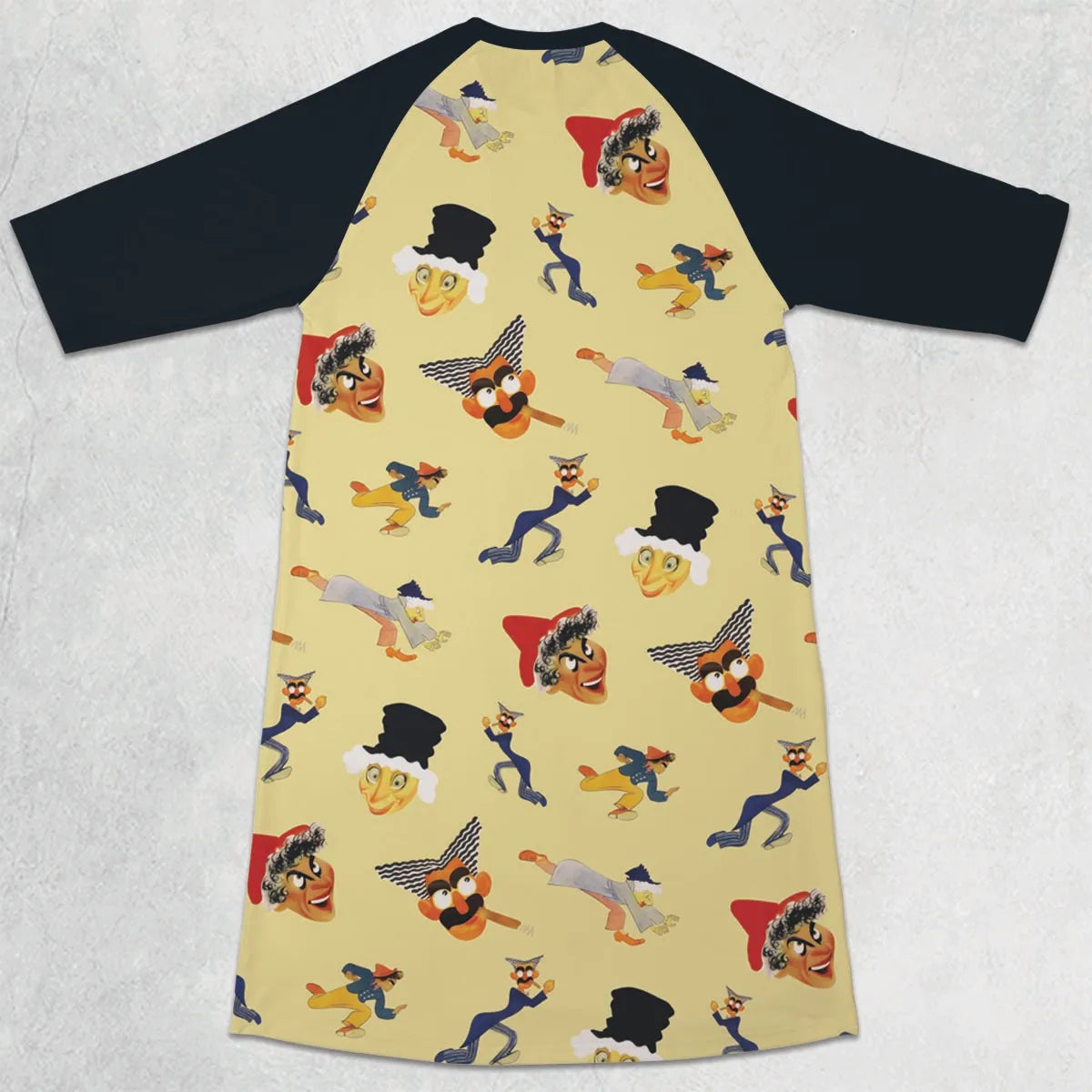 3/4 Sleeve Raglan Dress - X9B8L48H