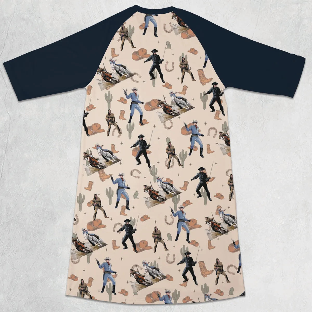 3/4 Sleeve Raglan Dress - JEMBYS59