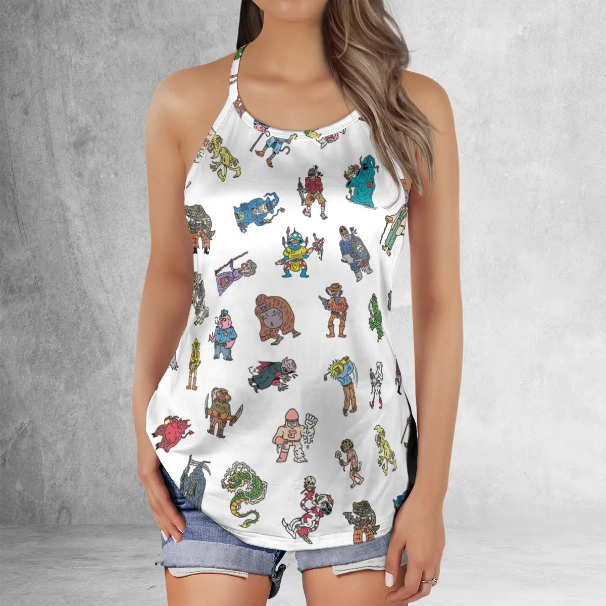 Criss Cross Tank Top - RZTJTMWZ