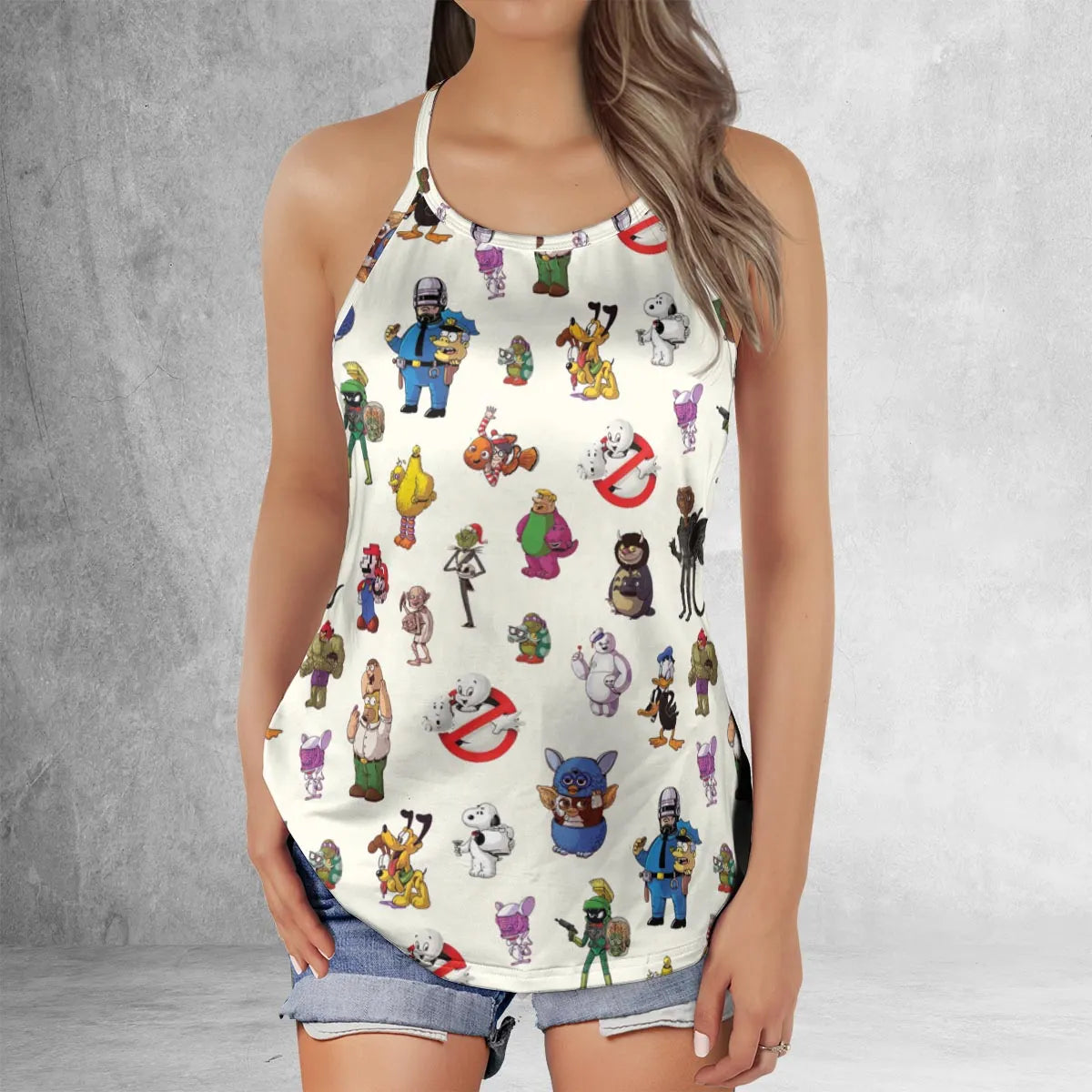 Criss Cross Tank Top - KKCA6YB1