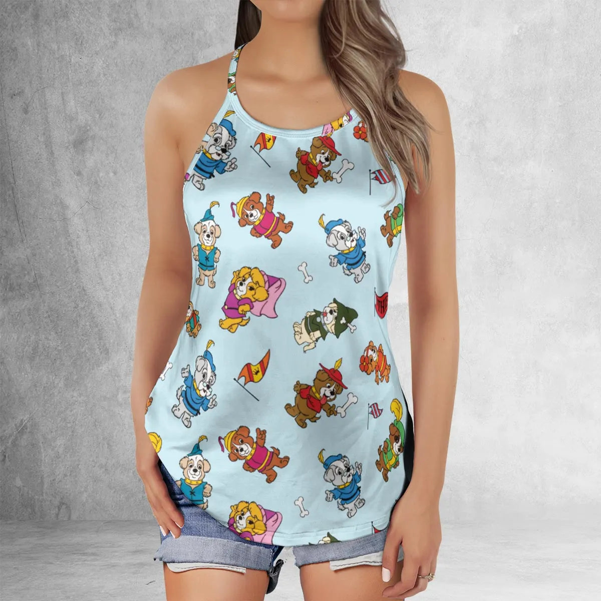 Criss Cross Tank Top - 8QK7DJCX