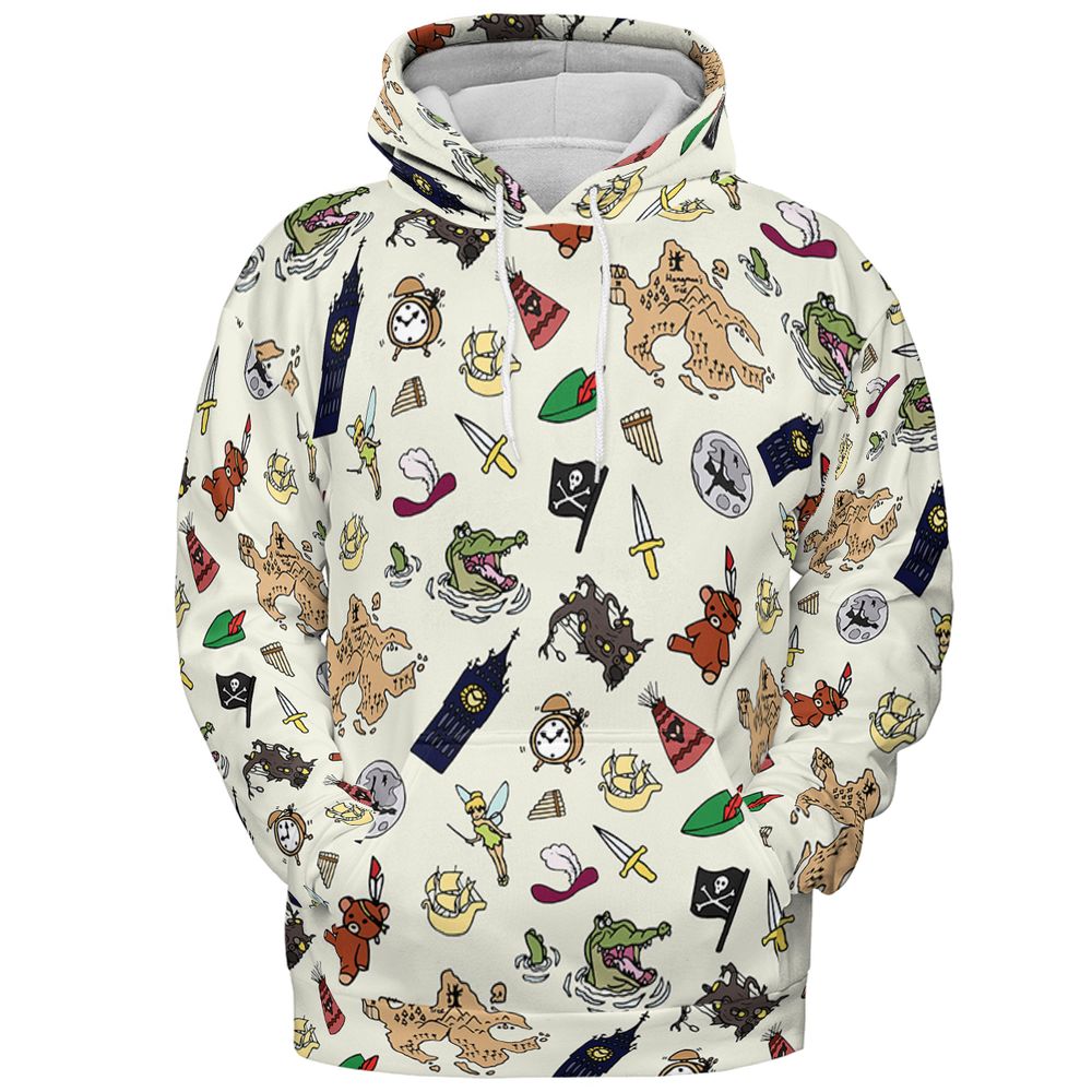 All-over Print Hoodie - VVRGGDTW -  - 2