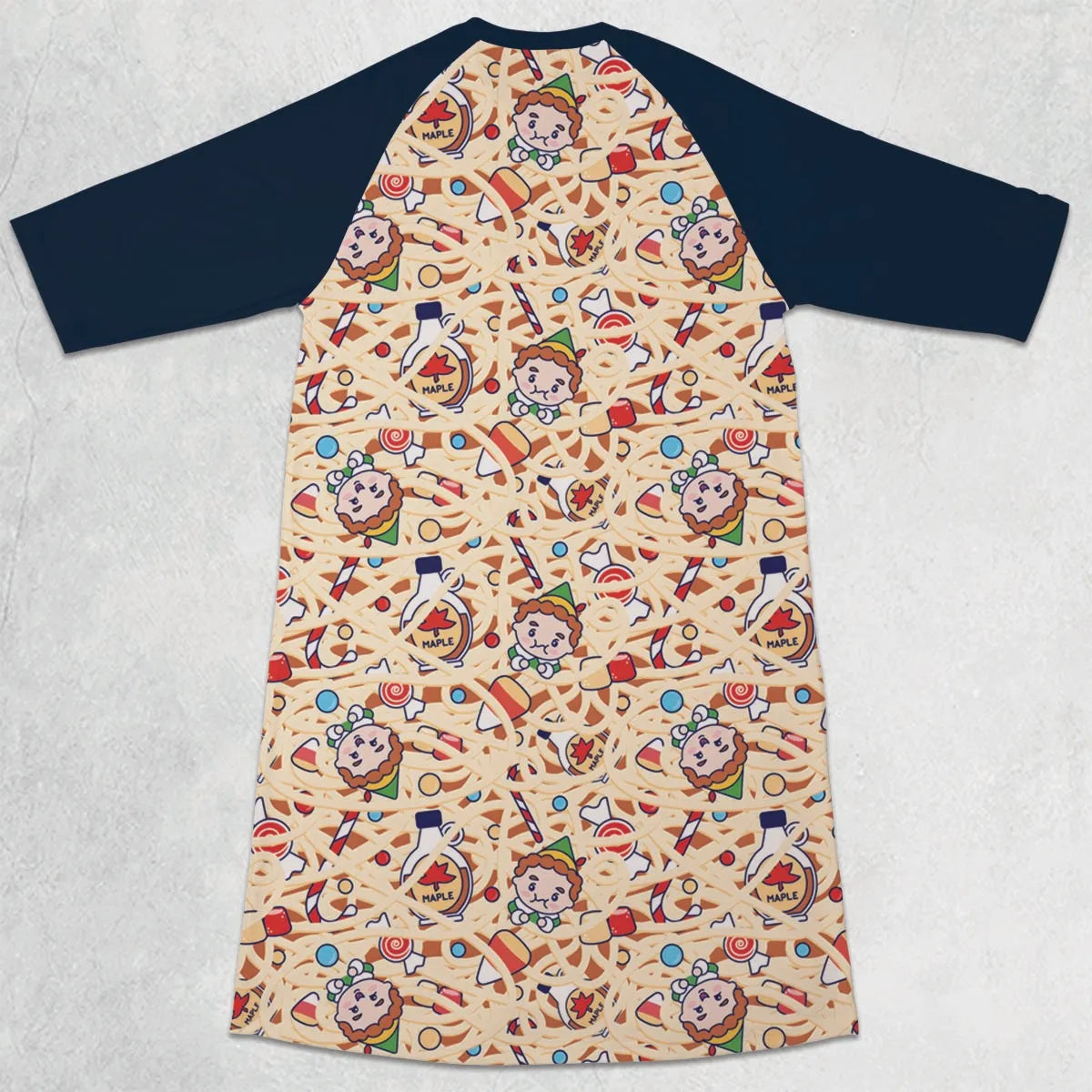 3/4 Sleeve Raglan Dress - PTHNB7X9