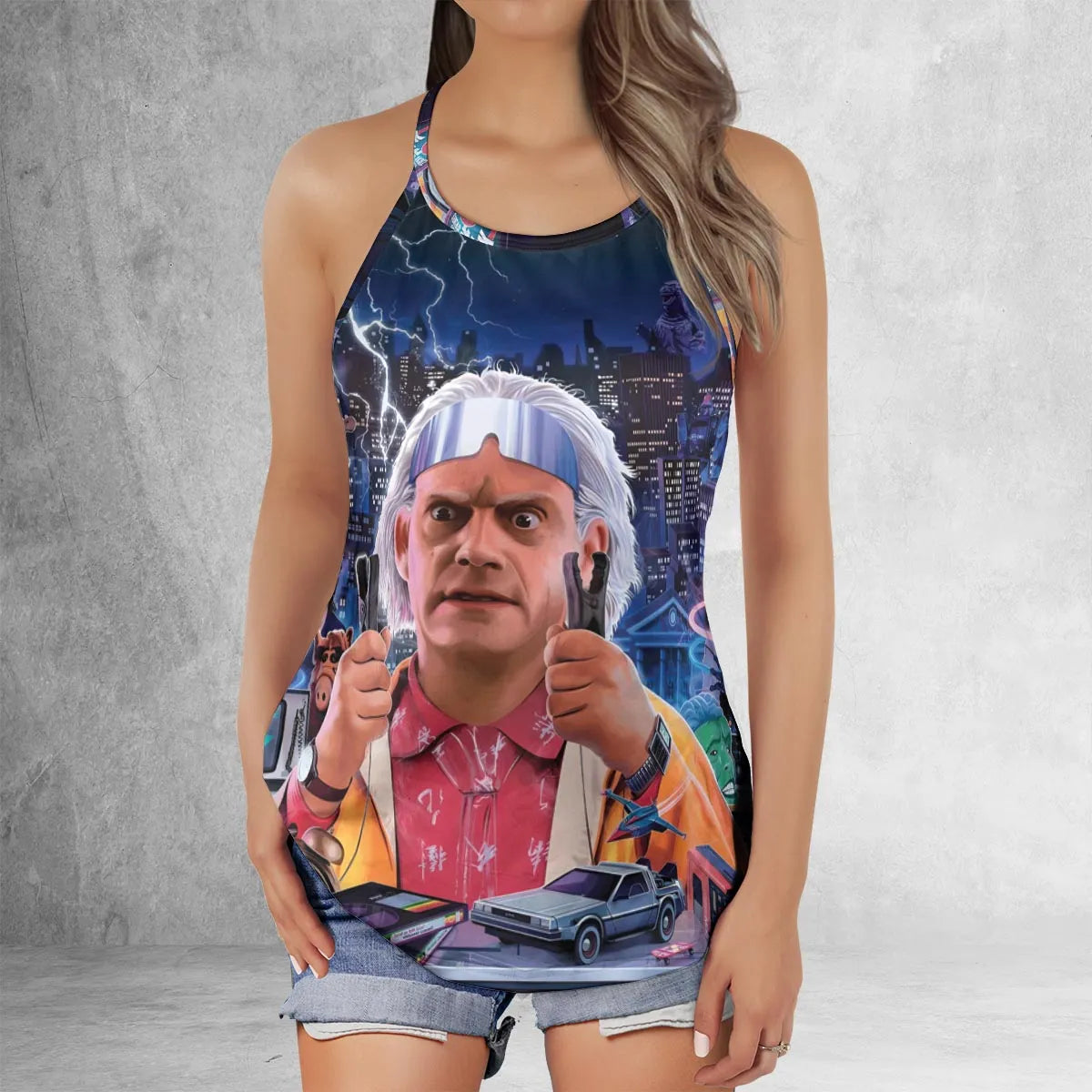 Criss Cross Tank Top - NVCE2VSA
