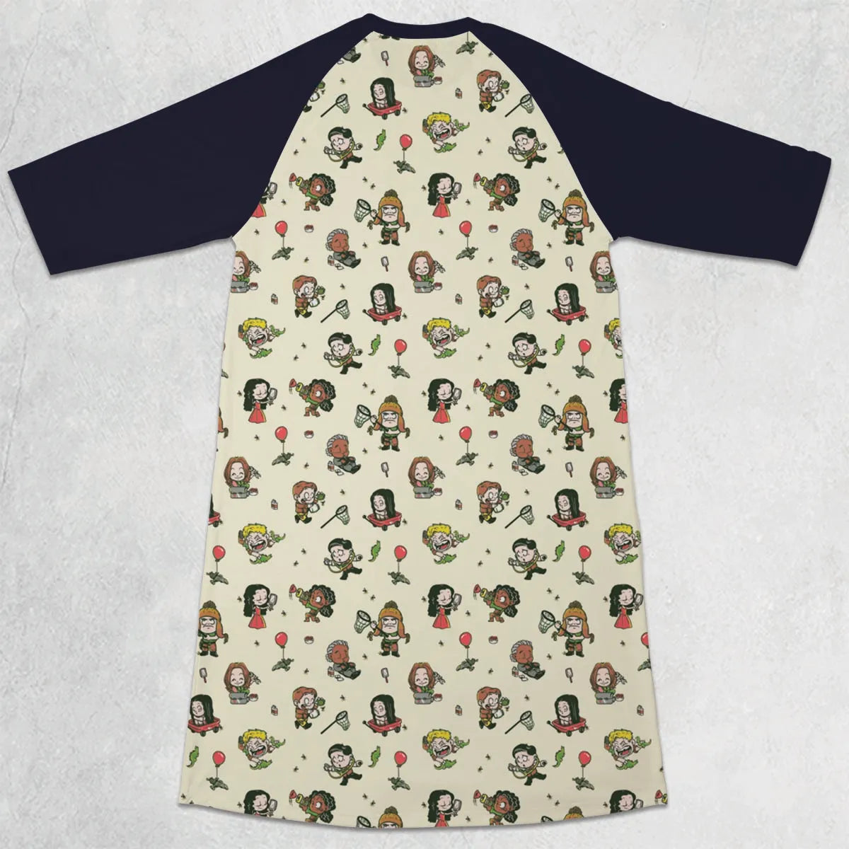 3/4 Sleeve Raglan Dress - WNWFVR66