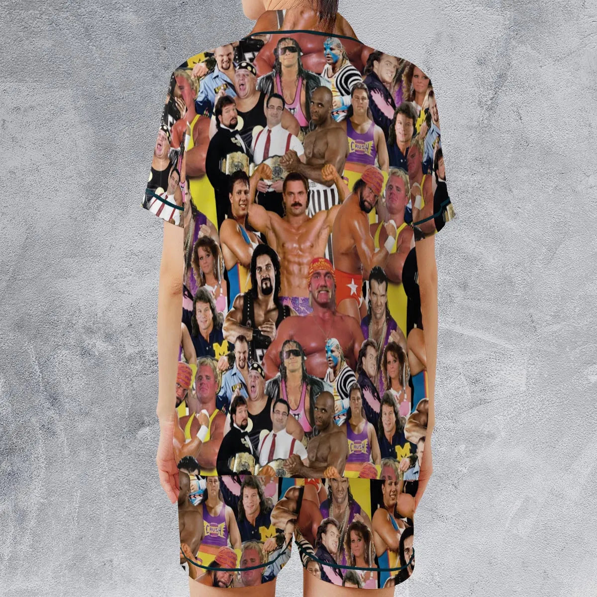 Satin Short-Sleeve Pajamas Set - J5RFYPC6