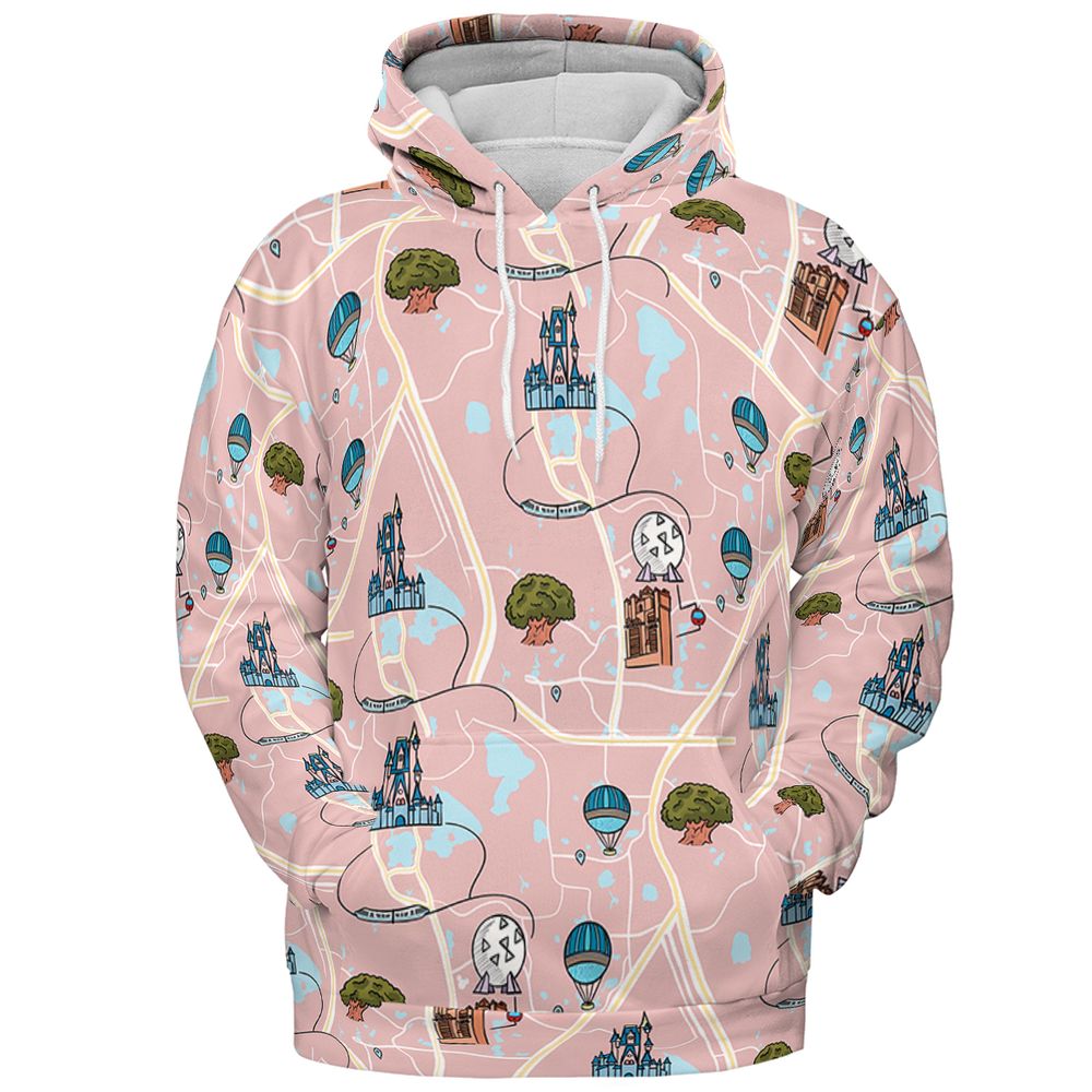 All-over Print Hoodie - AMAJVKDE -  - 2