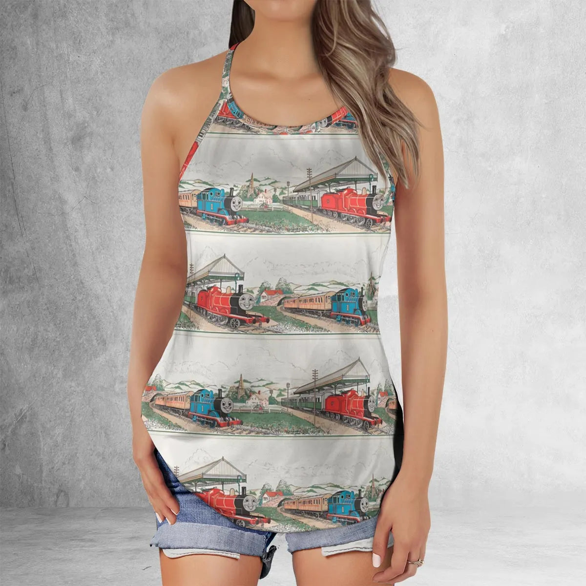 Criss Cross Tank Top - DDBL6V8S