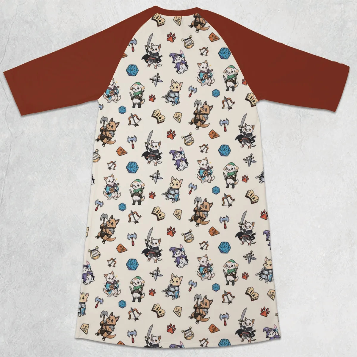 3/4 Sleeve Raglan Dress - K8K63N4E